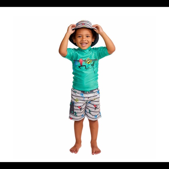 UV Skinz Kids 3 piese Swim Set, Frog - Picture 2 of 7